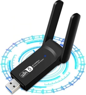 UPEKA Ac1300 Mbps Dual Band Usb 3.0 Adaptör Kablosuz Wifi Alıcı 2.4ghz 5ghz New Free Windows 7/8/10/11