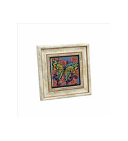 Kelebek Baskılı Taş Tablo 20x20