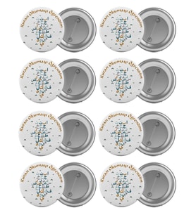 Kuran Okumayı Öğrendim Çanta Rozeti Seti 8 Adet En Büyük Boy 5.8cm İğneli Broş