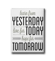 Yesterday  Today Tomorrow  Canvas Tablo MİND250