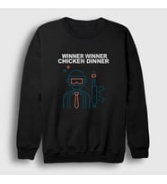 Presmono Unisex Siyah Neon Pubg Sweatshirt 30560tt