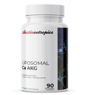 Austinootropics Liposomal Ca AKG 300mg 90 Veg Capsules.