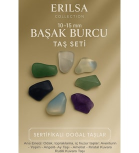 Sertifikalı Başak Burcu Doğal Taş Kütle Seti 10-15 mm - Odaklanma ve İç Huzur Enerjisi (Çok Renkli)