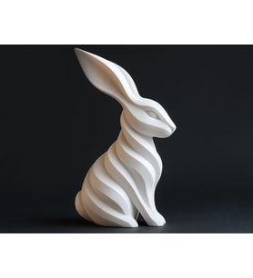 14CM Tavşan Figürü Minimalist Ev Aksesuarı Biblo Dekor Ürünü