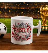 BK Gift Avusturya Taraftar Temalı 2026 Dünya Kupası Tasarımlı Hammer Kupa Bardak