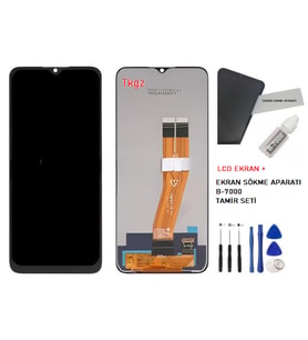 Samsung Galaxy A03 - SM-A035 Uyumlu Lcd Ekran Dokunmatik Servis + B-7000 + TAMİR SETİ