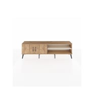 Arges TV Ünitesi 2 Raflı 2 Kapaklı 176x30x51 Çam-Çam/Aytaşı