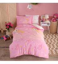 Hobby Prenses Pembe - Poplin Studio Tek Kişilik Nevresim Takımı