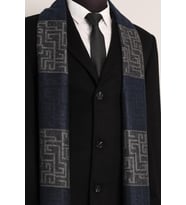 Esgue Desenli Saks Rengi Atkı & Kaşkol
