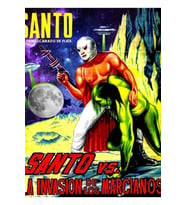 El Santo Vs. Los Marcianos Tablo Ahşap Poster Dekoratif