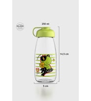 Renga Milky Kids Desenli 250 ml Cam Şişe 182056 Mor (Yeşil)