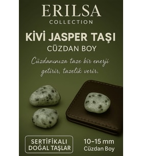 Sertifikalı Kivi Jasper Taşı Kütle 10-15 mm – Tazelik Yenilenme ve Canlılık Taşı (Çok Renkli)