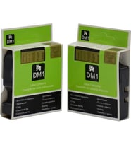 Dymo 45023 Altın Üzerine Siyah Muadil Etiket