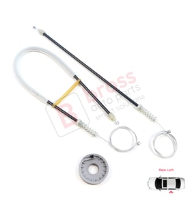 Mitsubishi Colt CZC Cabriolet RG 2006-2009 98031403 İçin Arka Sol Cam Kriko Tamir Seti