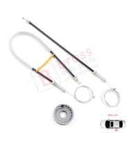 Mitsubishi Colt CZC Cabriolet RG 2006-2009 98031403 İçin Arka Sol Cam Kriko Tamir Seti