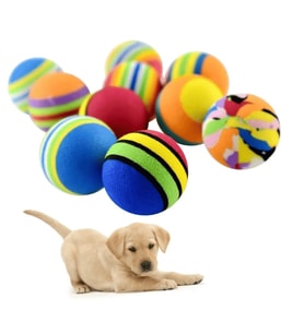 Pribor 4’lü Kedi Köpek Evcil Hayvan Sünger Oyun Topu (Çok Renkli)