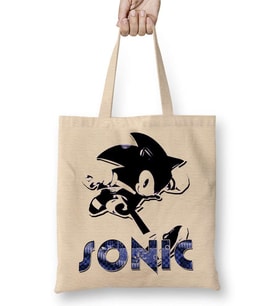 Sonic Retro Bez Çanta Uzun Saplı