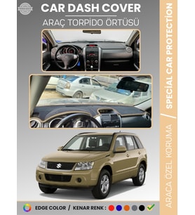 SUZUKI GRAND VİTARA (2006-2012) Torpido Örtüsü Panel Torpido Koruma Tam Uyum UV Koruma Hızlı Montaj