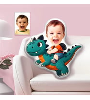 Kişiye Özel Dinazorlu Şekilli Maskot Yastık