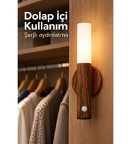 Hareket Sensörlü Kablosuz Gün Işığı Duvar Lambası