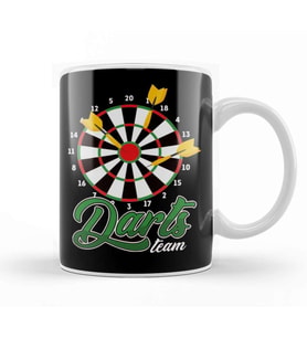 Darts Team Dartboard Dartist Bullseye Target Dart Player Kupa Bardak Porselen