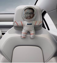 BK Gift Kişiye Özel Astronot Tasarımlı Araç Koltuk Bebek Yastığı-13