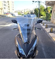 MOTOCAM Kymco Downtown GT 350 Ön Cam 2024-2026 Model 62cm Şeffaf Renkli 4mm