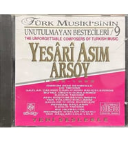 (Plak Değildir CD dir) CD Yaseri Asım Arsoy Türk Musiki' sinin Unutulmayan Bestecileri 9 CD (Karışık)