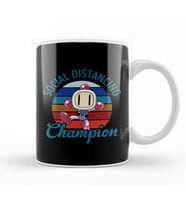 Bomberman Social Distancing Champion Tasse Kupa Bardak Porselen