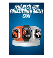 Mey İthalat® Yeni Nesil Akıllı Saat Müzik Dinleme Bildirim Görme Sesli Asistan Desteği