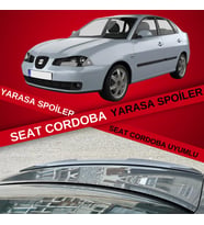 Seat Cordoba Bagaj Üstü Slim Yarasa Spoiler Piano Black Parlak Siyah