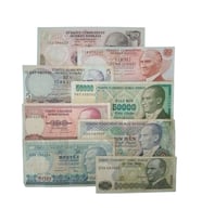 6. 7. Emisyon Kağıt Koleksiyon Para. Antikalar Hobi Hediye Darpane Türk Lirası