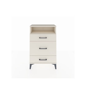 Arges Komodin Tek Raflı 3 Çekmeceli 60x30x96 Aytaşı-Aytaşı
