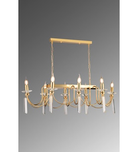 Kontes 8'Li Yemek Masası (Gold)