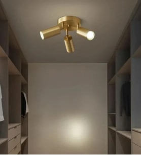 Thalassa Spotlu Plafonyer Üçlü Avize RA-AVZ- 9803-21-76 (Eskitme Altın)