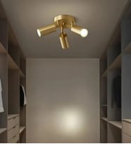 Thalassa Spotlu Plafonyer Üçlü Avize RA-AVZ- 9803-21-76 (Eskitme Altın)