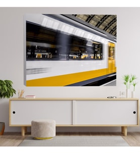 Hızlı Tren Geçisi Dekoratif Kanvas Tablo