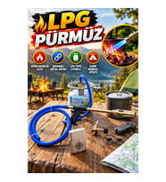 Hortumlu LPG Pürmüz Alev Tabancası – Ayarlanabilir Alev Kontrollü Mangal, Kamp ve Atölye Tipi