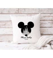 BK Gift Kişiye Özel Disney Tasarımlı Beyaz Kırlent Yastık, Ev Hediyesi, Ev Dekorasyonu, Dekoratif Hediye-6