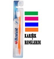 Banat Slim Diş Fırçası Orta - Dil Temizleyici - Koruma Kapaklı