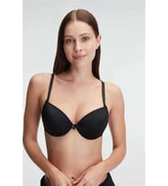 Amora Secret Balenli Destekli Dolgulu Askıları Çıkabilen İnce Mideli Günlük Klasik T-shirt Sütyeni