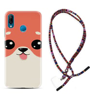 Huawei P20 Lite Mate 10 20 Lite Pro P40 Lite KılıfBoyun Asklı Rasta Silikon Sevimli Köpek 1731