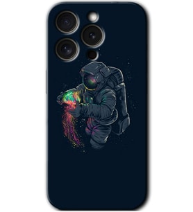 İphone 15 Pro Kılıf HD Desen Baskılı Kılıf - Astronot Kıyafeti