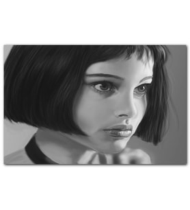 Cakatablo Leon Mathilda Natalie Portman Dijital Çizim MDF Tablo