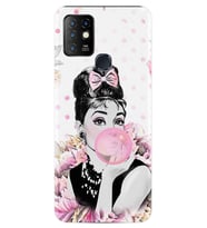 INFINIX Hot 10 Kılıf Resimli Silikon Kılıf Audrey Glue 1420