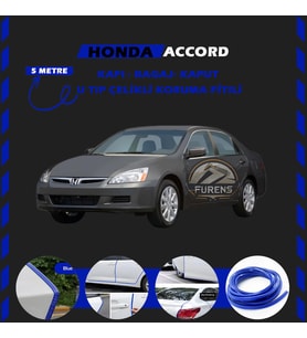 Honda Accord Oto Araç Kapı Koruma Fitili 5metre Parlak Mavi Renk