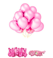 METALİK BALON PEMBE 10 ADET