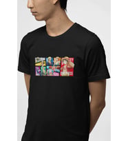 One Piece Friends Tişört  (Siyah)