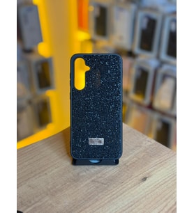 Samsung S23 FE Uyumlu Taş Desenli Silikon Yumuşak Kılıf (Siyah)