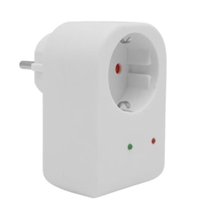 Powermaster PM-18521 Durum Ledli Akım Korumalı Tekli Priz 16 Amper - 3500 Watt Tekli Beyaz